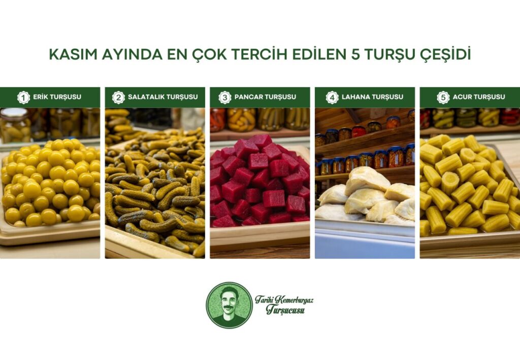 Kasım Ayında En Çok Tercih Edilen 5 Turşu Çeşidi
