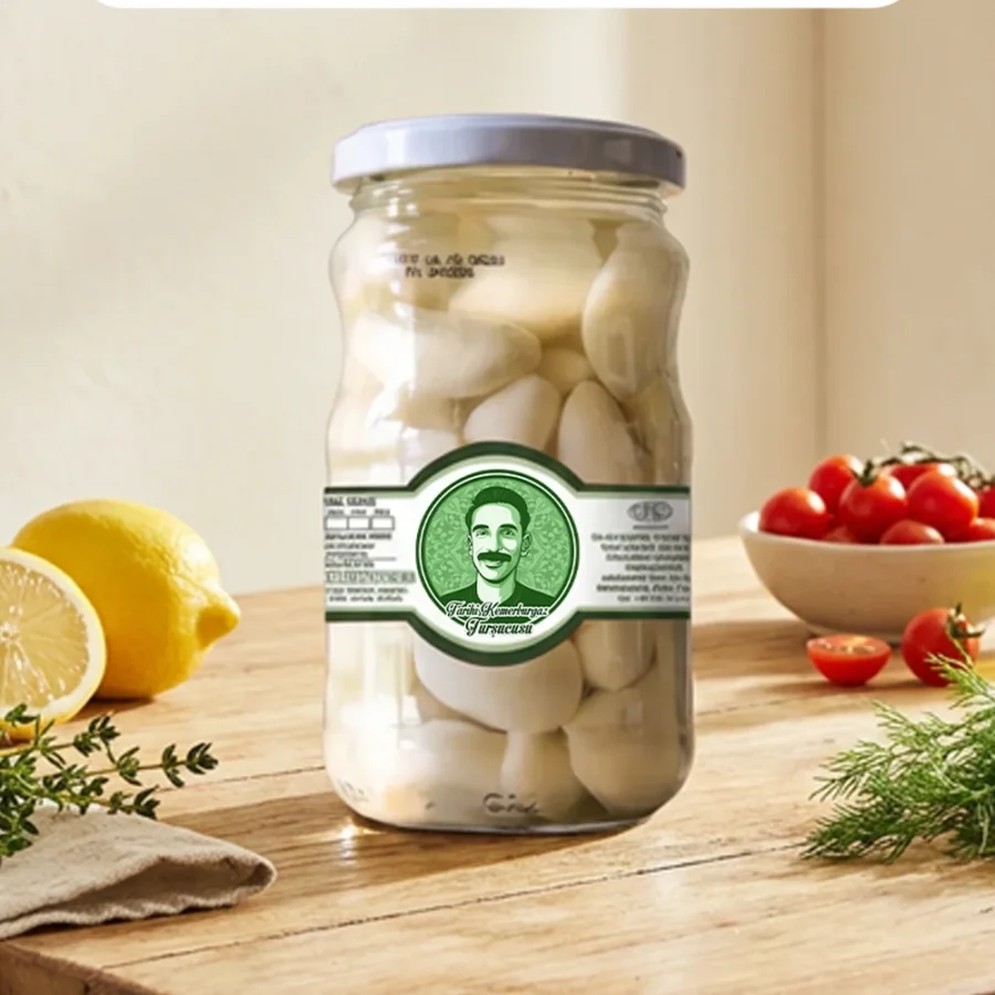 Sarımsak Turşusu 400 g (Soyulmuş) | Cam Kavanoz – görsel 2